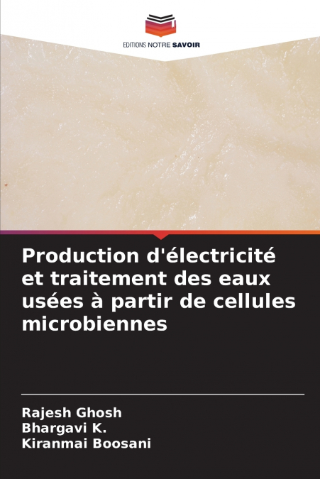 Production d’électricité et traitement des eaux usées à partir de cellules microbiennes