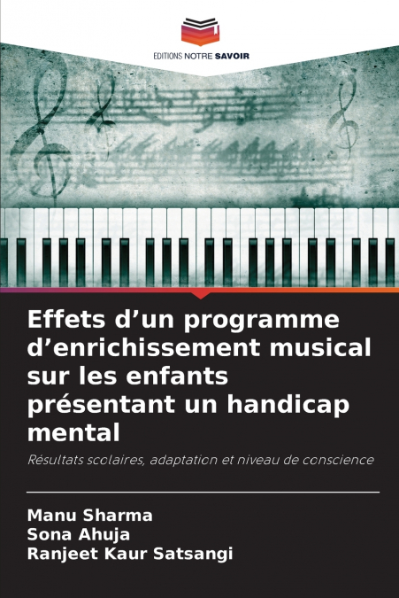 Effets d’un programme d’enrichissement musical sur les enfants présentant un handicap mental