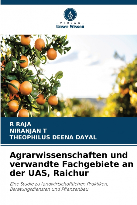 Agrarwissenschaften und verwandte Fachgebiete an der UAS, Raichur