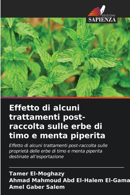 Effetto di alcuni trattamenti post-raccolta sulle erbe di timo e menta piperita