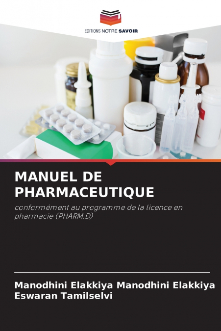 MANUEL DE PHARMACEUTIQUE