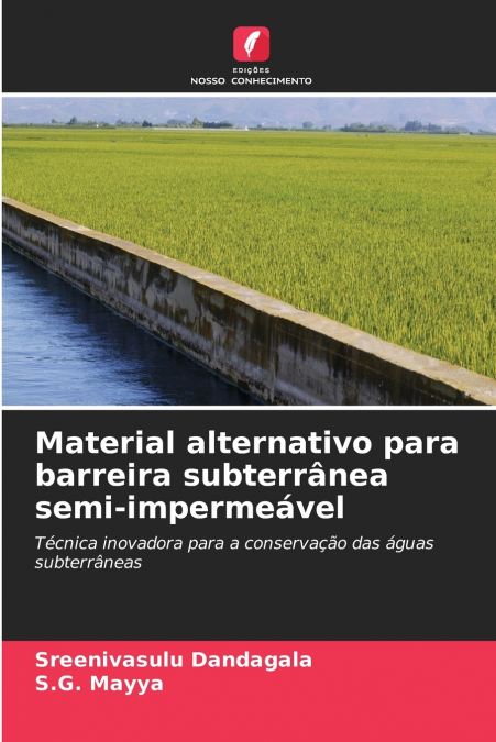 Material alternativo para barreira subterrânea semi-impermeável