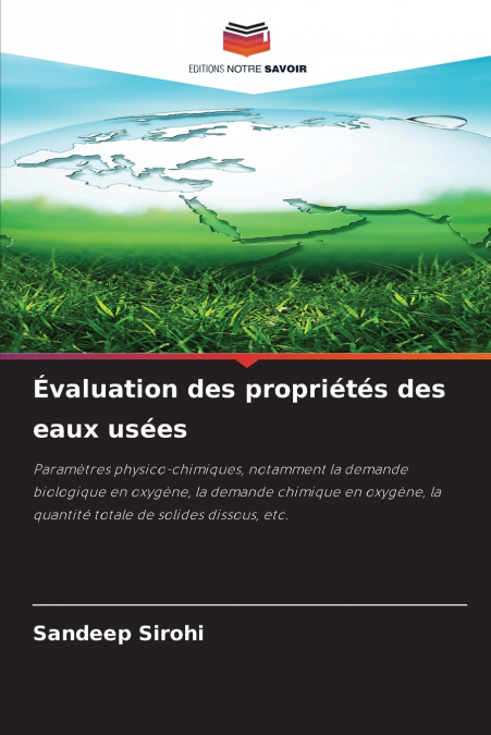 Évaluation des propriétés des eaux usées