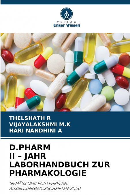 D.PHARM II - JAHR LABORHANDBUCH ZUR PHARMAKOLOGIE