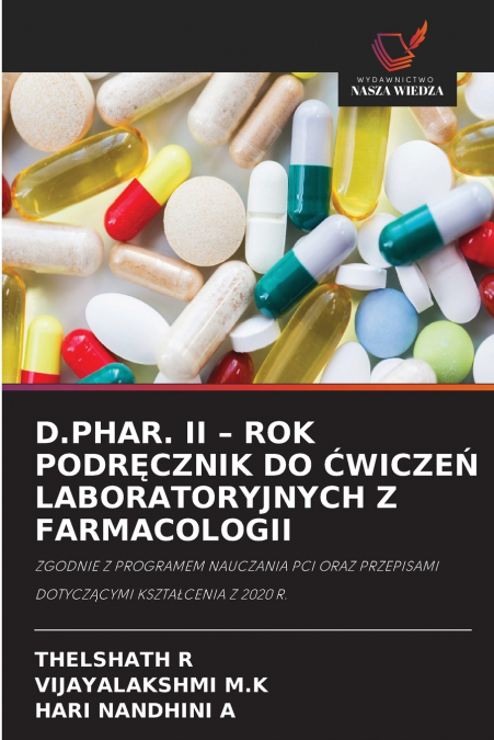 D.PHAR. II - ROK PODRĘCZNIK DO ĆWICZEŃ LABORATORYJNYCH Z FARMACOLOGII