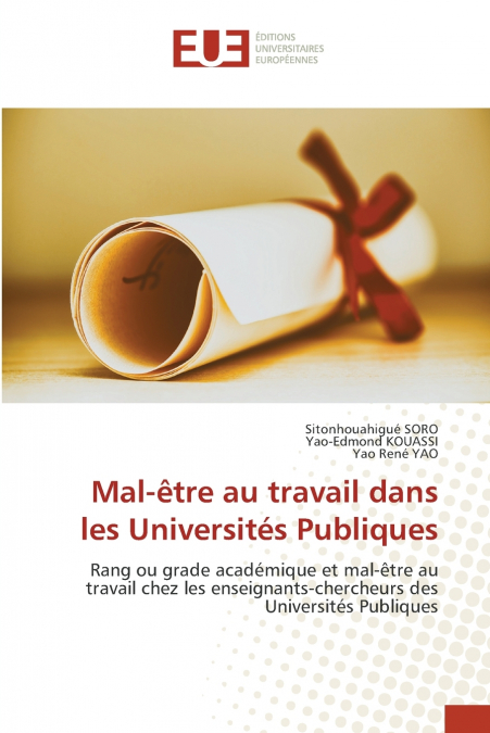 Mal-être au travail dans les Universités Publiques
