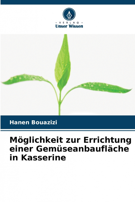 Möglichkeit zur Errichtung einer Gemüseanbaufläche in Kasserine