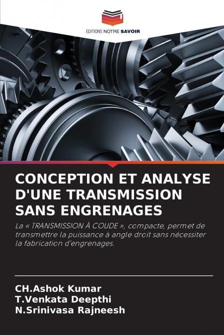 CONCEPTION ET ANALYSE D’UNE TRANSMISSION SANS ENGRENAGES