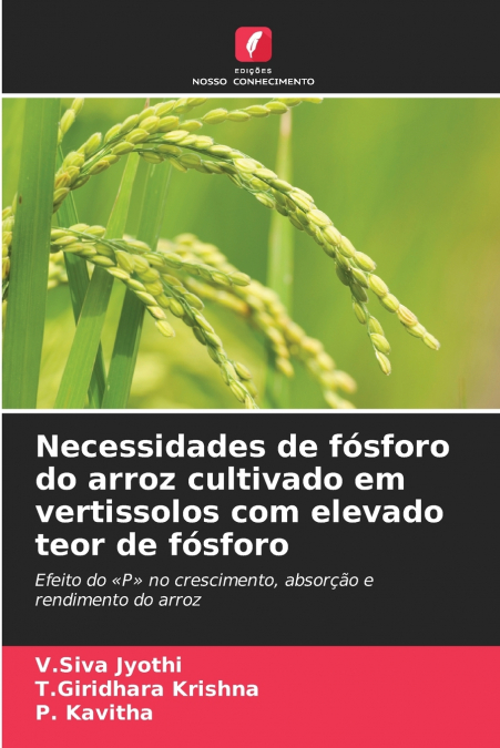 Necessidades de fósforo do arroz cultivado em vertissolos com elevado teor de fósforo