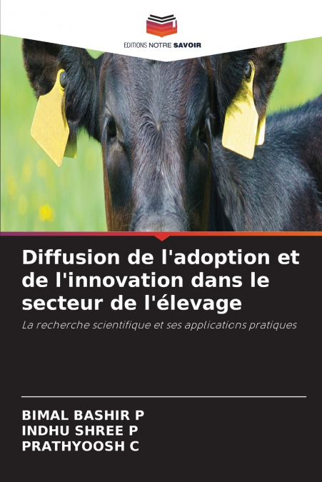 Diffusion de l’adoption et de l’innovation dans le secteur de l’élevage