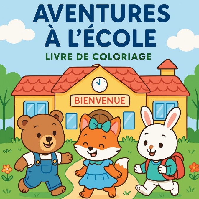 Aventures à l’école - Livre de coloriage