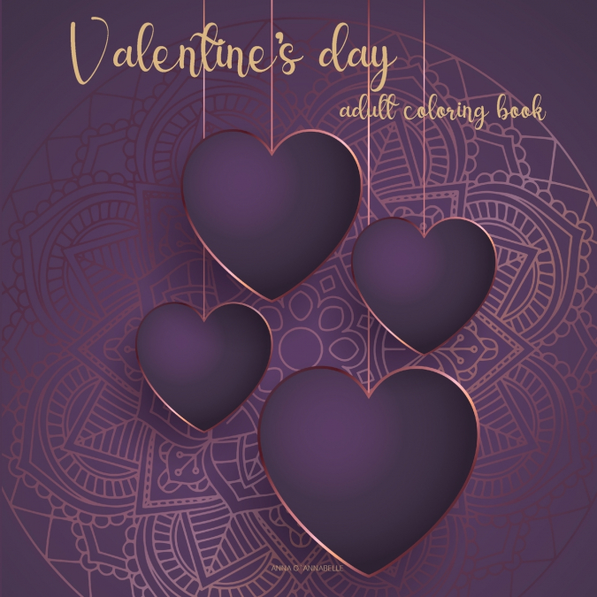 Valentine’s day adult coloring book