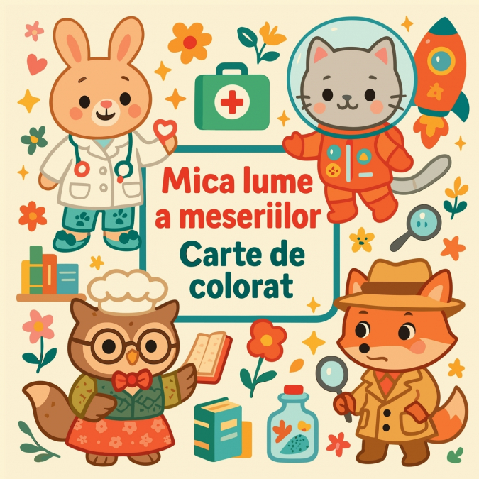 Mica lume a meseriilor - Carte de colorat