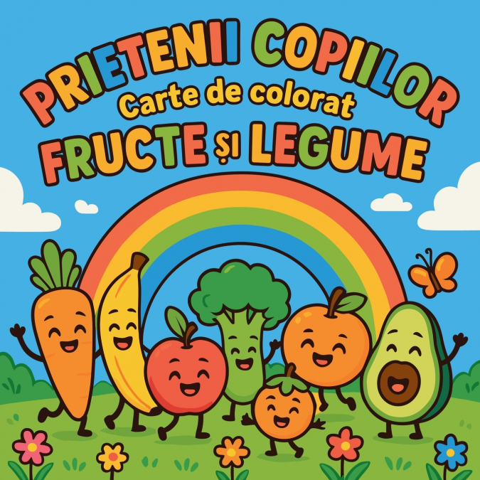 Prietenii Copiilor Fructe și Legumelor - Carte de colorat