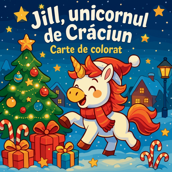 Jill, unicornul de Crăciun - Carte de colorat