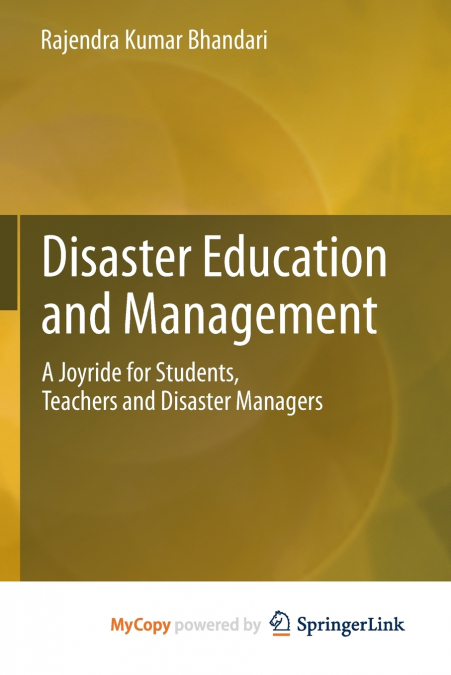 Disaster Education and Management