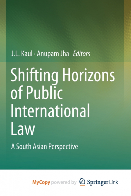 Shifting Horizons of Public International Law