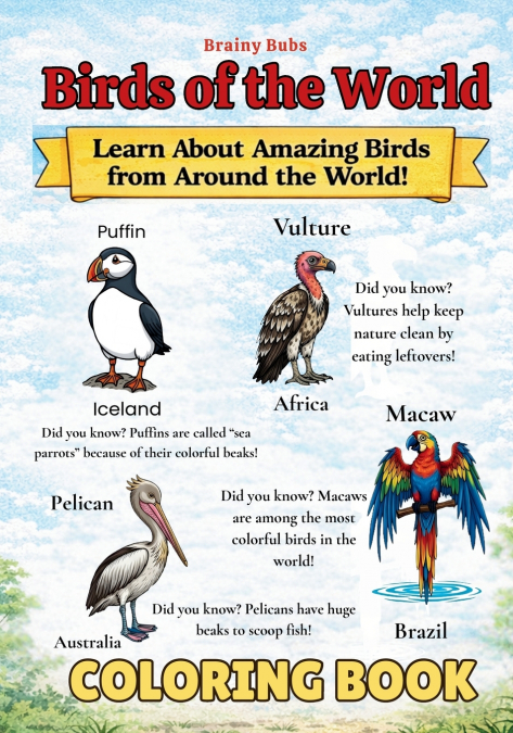 Birds of the World Coloring Book