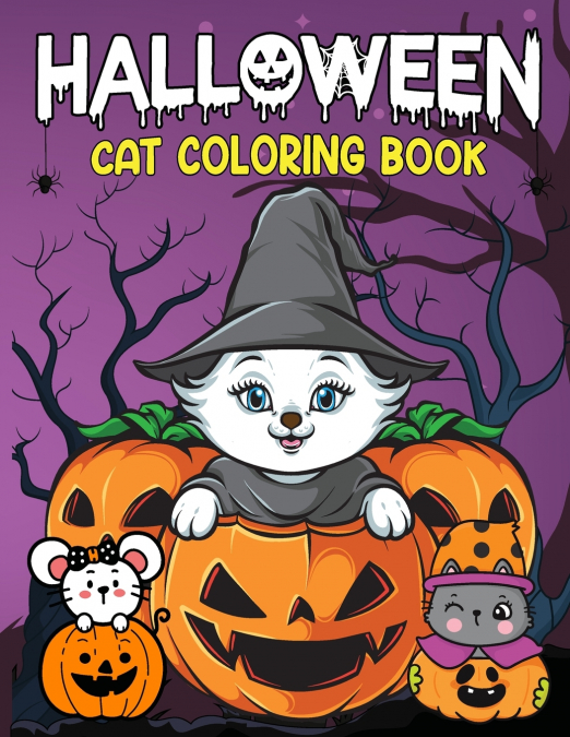 Halloween Cat Coloring Book