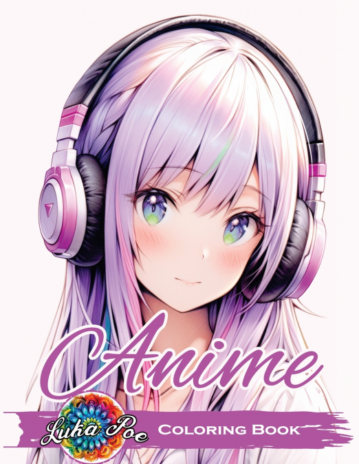 Anime Coloring Book for Adults
