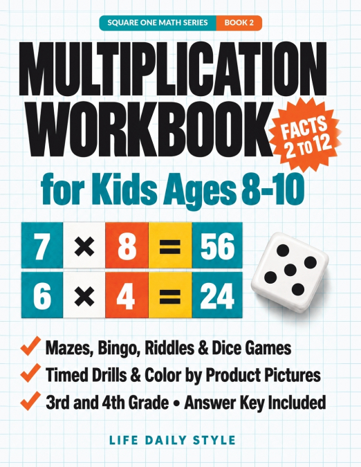 Multiplication Workbook for Kids Ages 8-10
