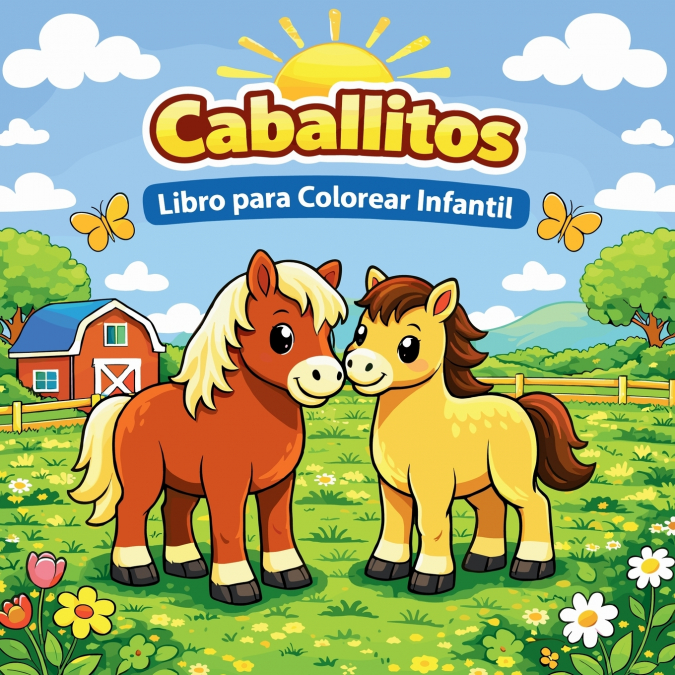 Caballitos - Libro para Colorear Infantil