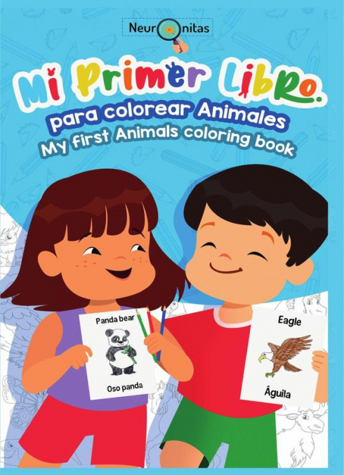 Mi primer libro para colorear Animales - Cartilla para colorear bilingüe