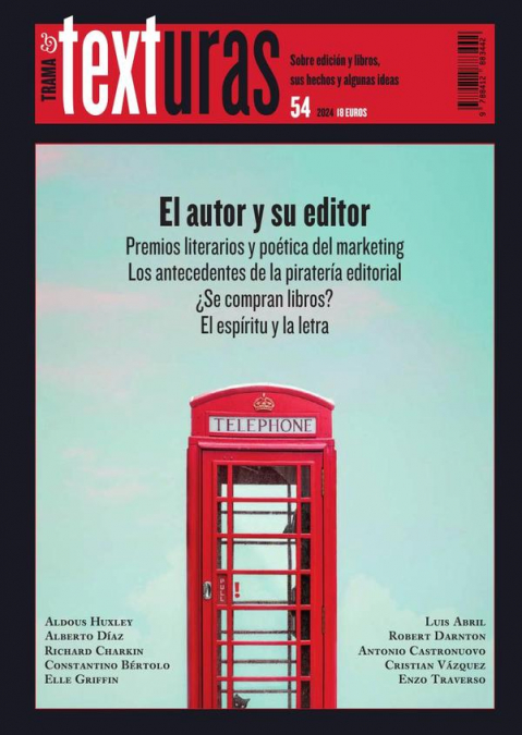 Texturas 54: El autor y su editor