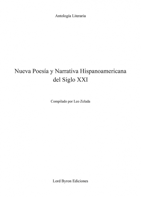 Nueva Poesía y Narrativa Hispanoamericana del Siglo XXI