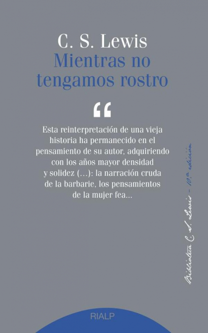 Mientras no tengamos rostro