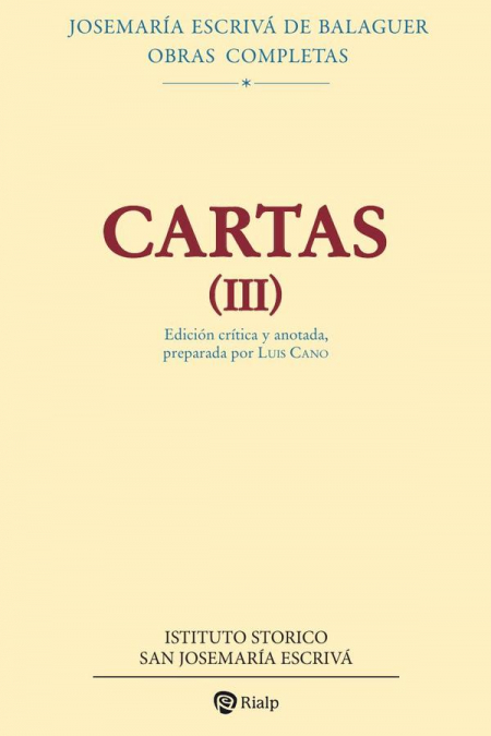 Cartas III (Edición crítico-histórica)