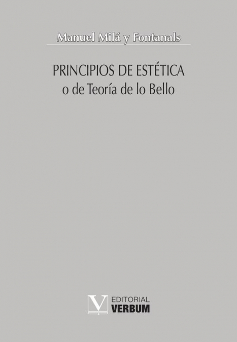 Principios de Estética o Teoría de lo bello