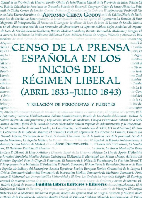 Censo de la prensa española en los inicios del régimen liberal