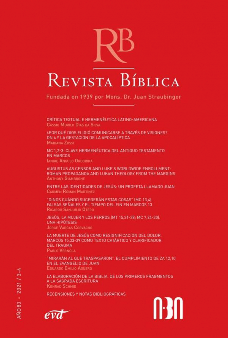Revista Bíblica 2021/3-4 - Año 83