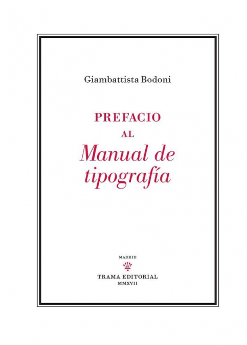 Prefacio al Manual de Tipografía