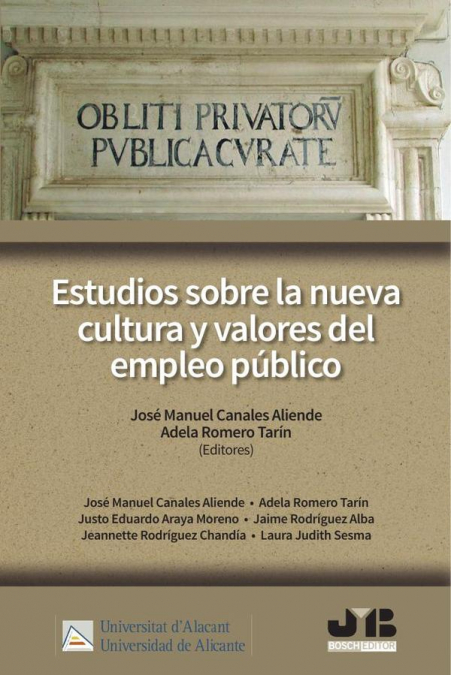 Estudios sobre la nueva cultura y valores del empleo público.