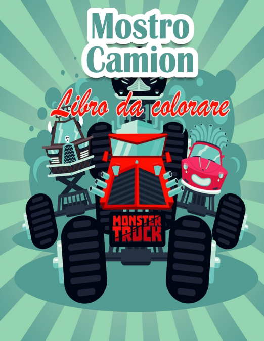 Mostro camion Libro da colorare per bambini