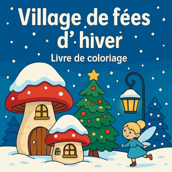 Village de fées d’hiver - Livre de coloriage