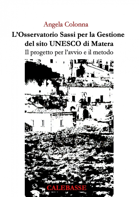 L’Osservatorio Sassi per la Gestione  del sito UNESCO di Matera. Il progetto per l’avvio e il metodo.
