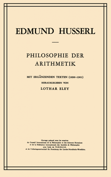 Philosophie der Arithmetik