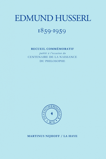 1859-1959. Recueil commémoratif publié á l’occasion du centenaire de la naissance du philosophe