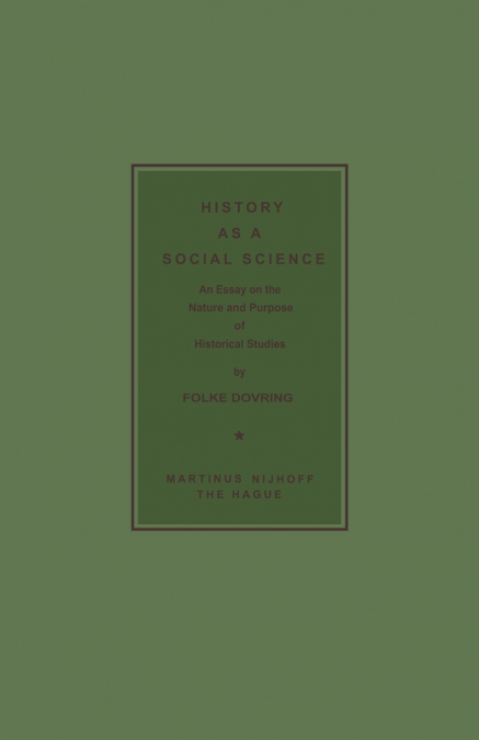 History as a Social Science