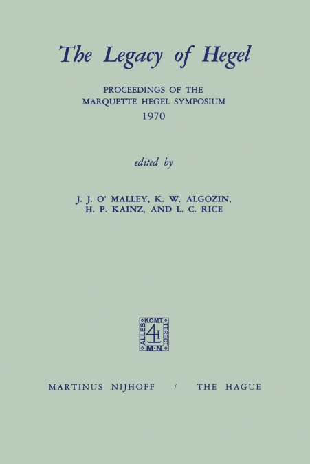 The Legacy of Hegel