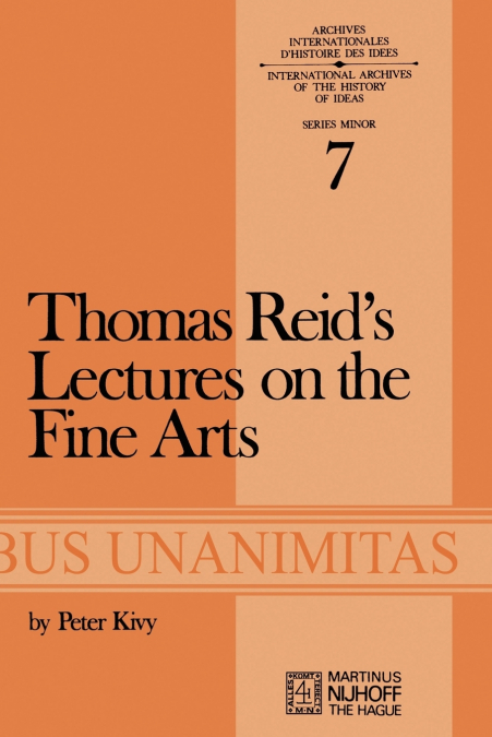 Thomas Reid’s Lectures on the Fine Arts