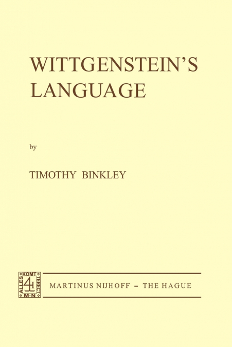 Wittgenstein’s Language