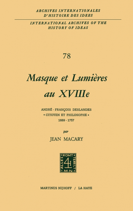 Masque et lumières au XVIIIième siècle