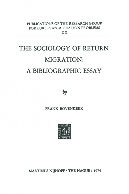 The Sociology of Return Migration