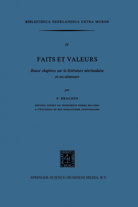 Faits Et Valeurs