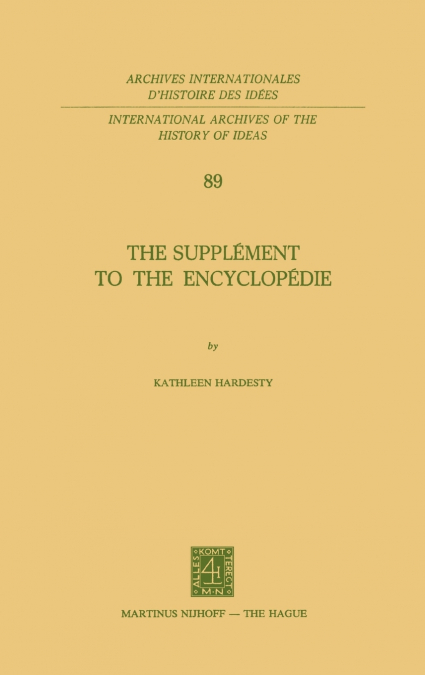 The Supplément to the Encyclopédie