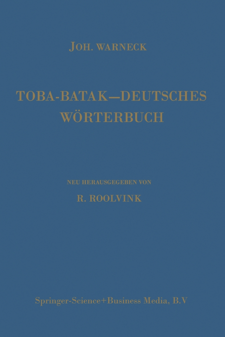 Toba-Batak-Deutsches Wörterbuch